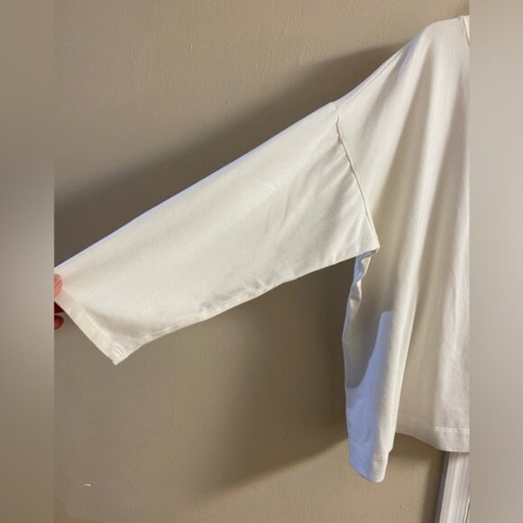 Eileen Fisher crewneck off white top organic cotton casual 2X - Picture 4 of 6